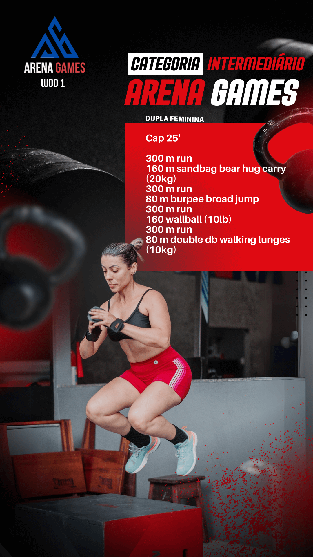 WOD 1 – Inter – Dupla Feminina