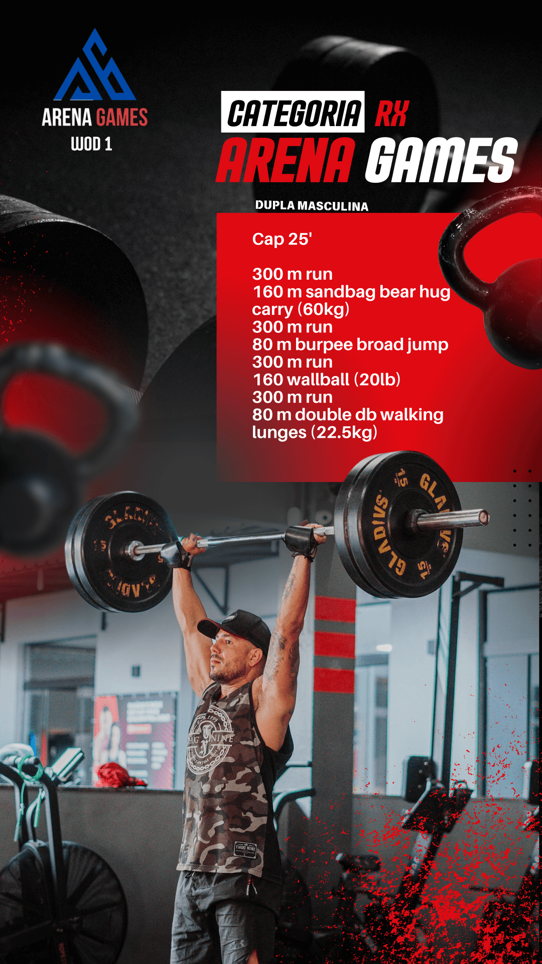 WOD 1 – RX – Dupla Masculina