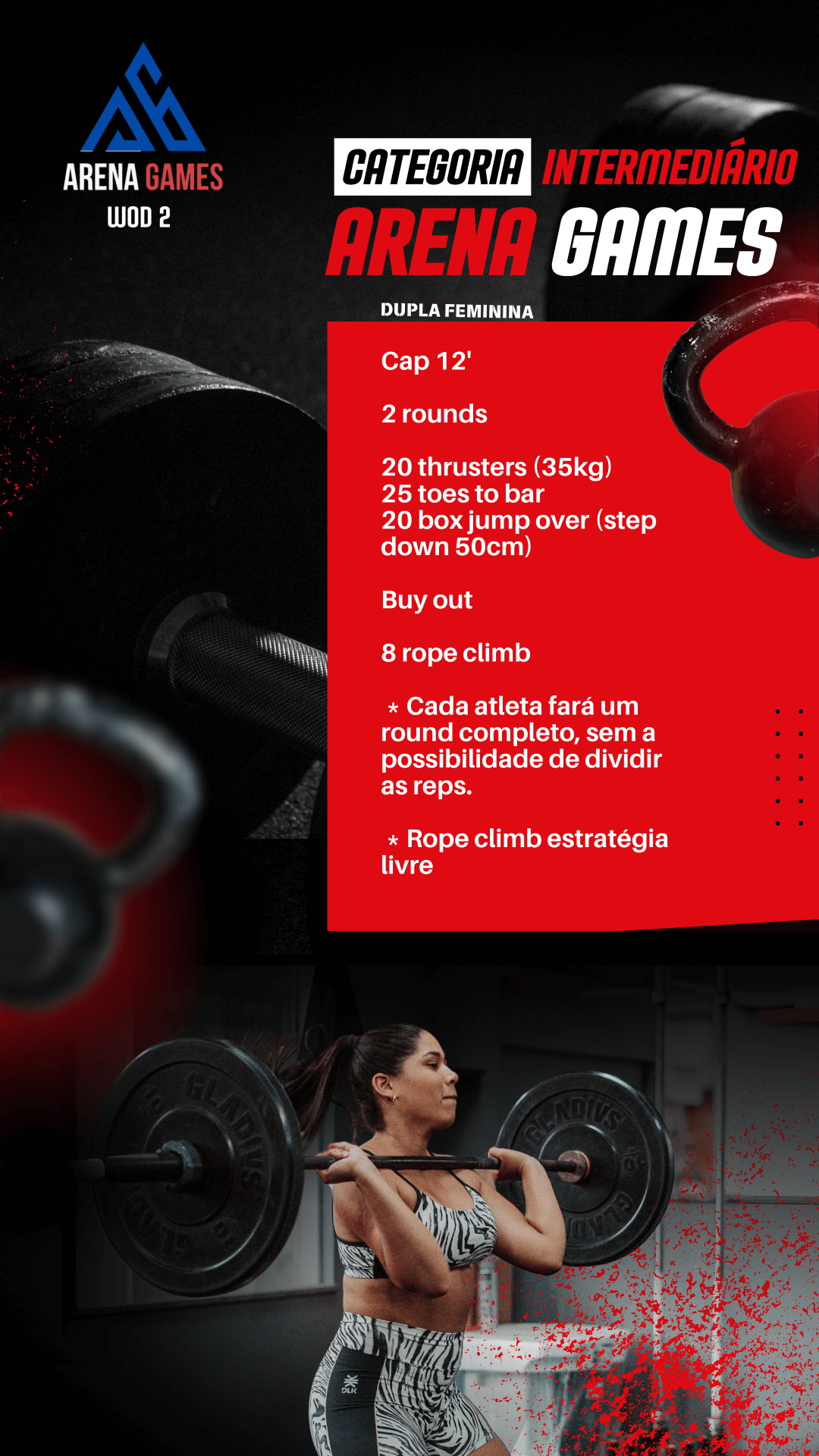 WOD 2 – Inter – Dupla Feminina
